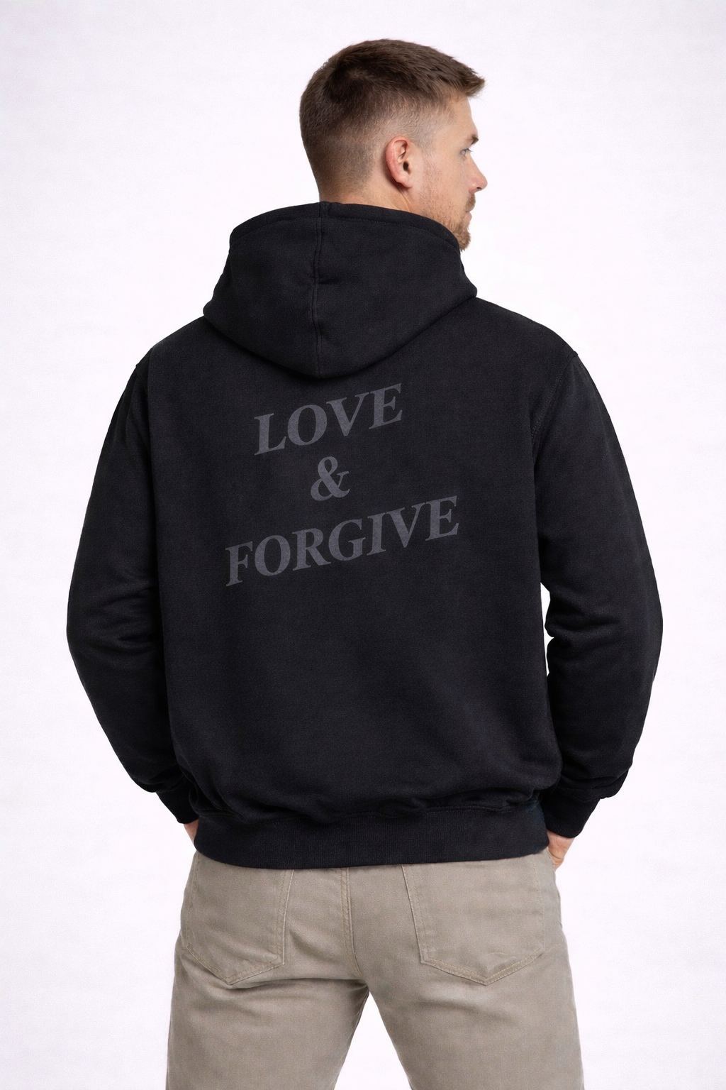 Love & Forgive Hoodie Black