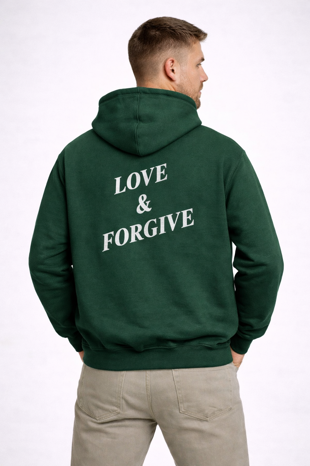 Love & Forgive Hoodie Green
